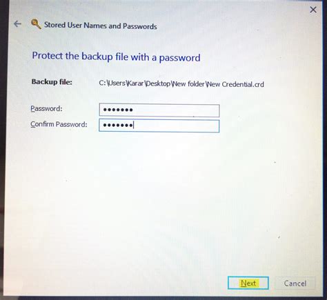 Which password should I input when I connect my .